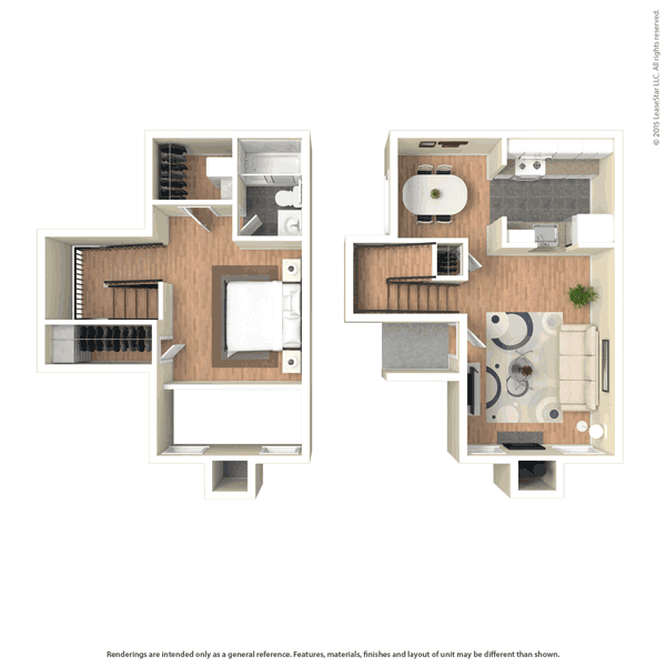 One Bed, One Bath, 809 sq ft